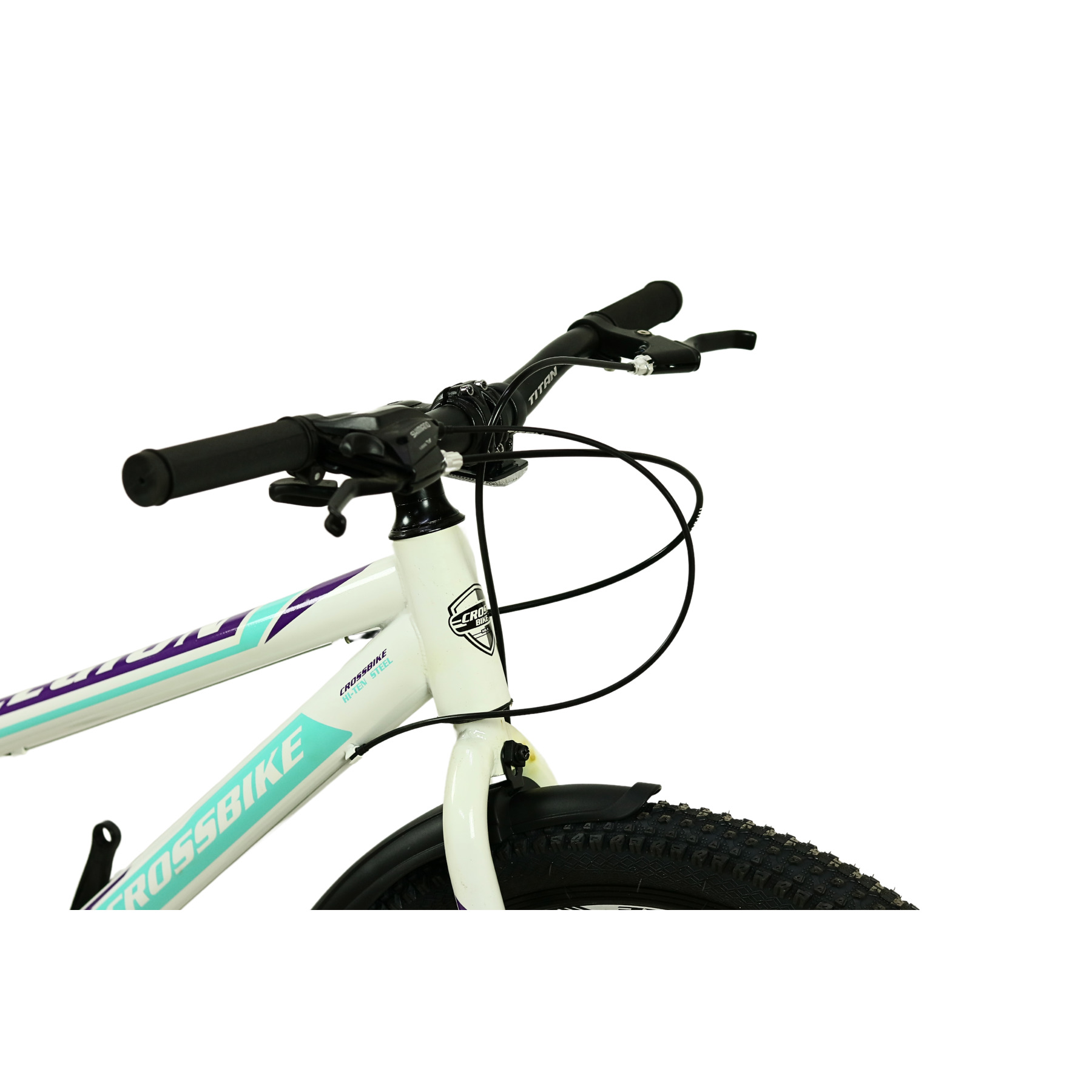 Велосипед Crossbike Legion 2024 24" 11" White/Purple - фото 2