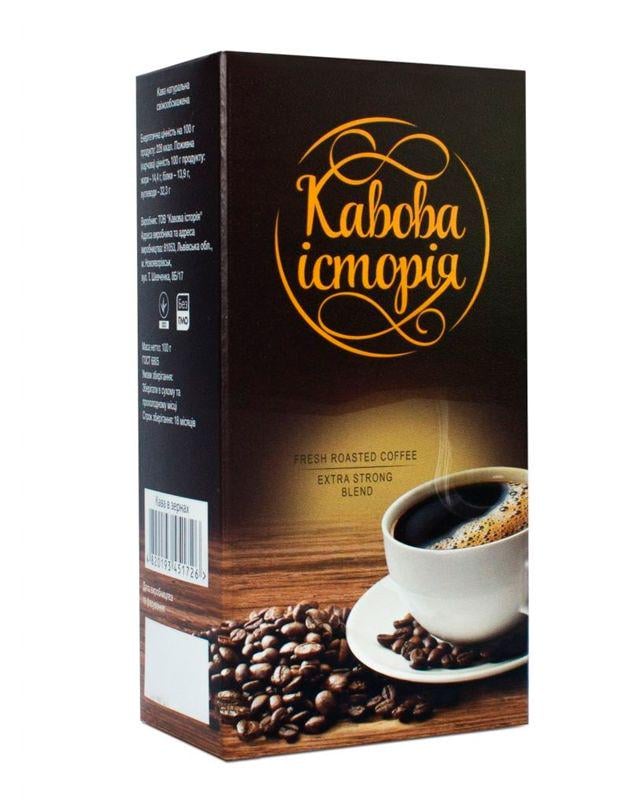 Кава "Кавова історiя" арабіка та робуста мелена 250 г (28540909)