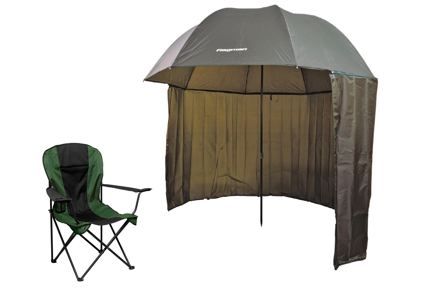 Набір парасоля рибальська Flagman UT25SPAG/Крісло розкладне NeRest NR-37 Light (820211100841)