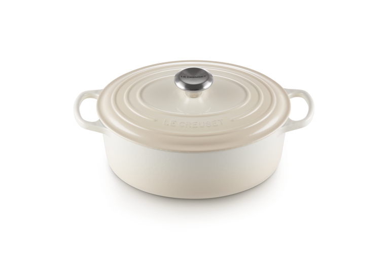 Каструля Le Creuset Signature овальна 3,2 л Бежевий (21178257164430) - фото 2