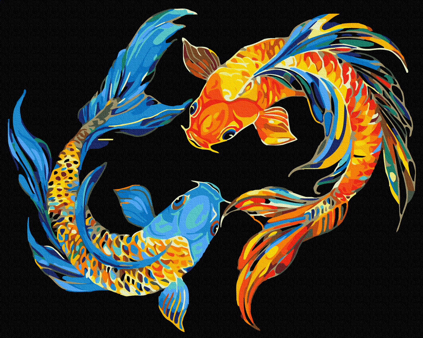 Картина за номерами Brushme Дует чарівних рибок 40x50 см (BSB0025)