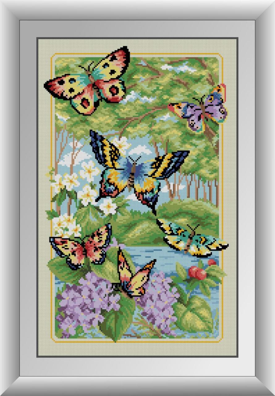 Алмазная мозаика Dream Art Лесные бабочки 36x57 см (DA.30120)