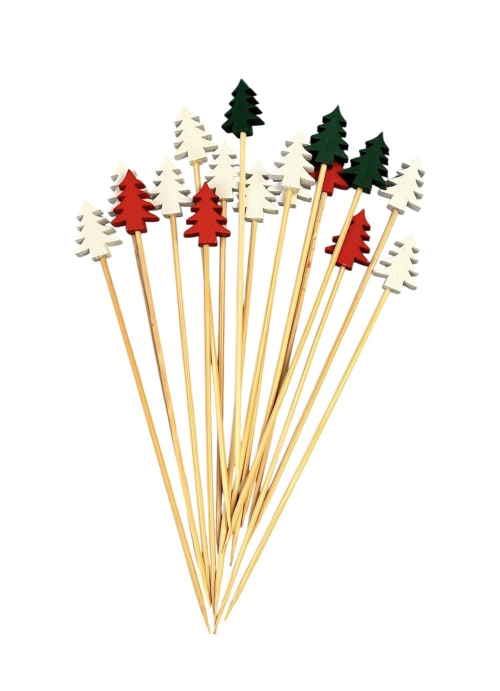 Набор шпажек бамбуковых One Chef с елками 120 мм 100 шт. (33551105)