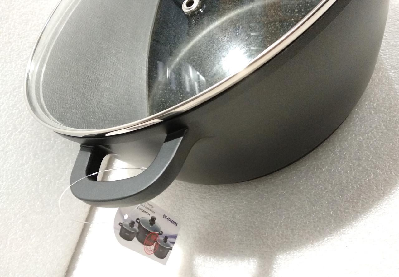 Набор кухонной посуды Bohmann 6 пр. (BH-6006-MRB) - фото 4 Набор кухонной посуды Bohmann 6 пр. (BH-6006-MRB) - фото 4