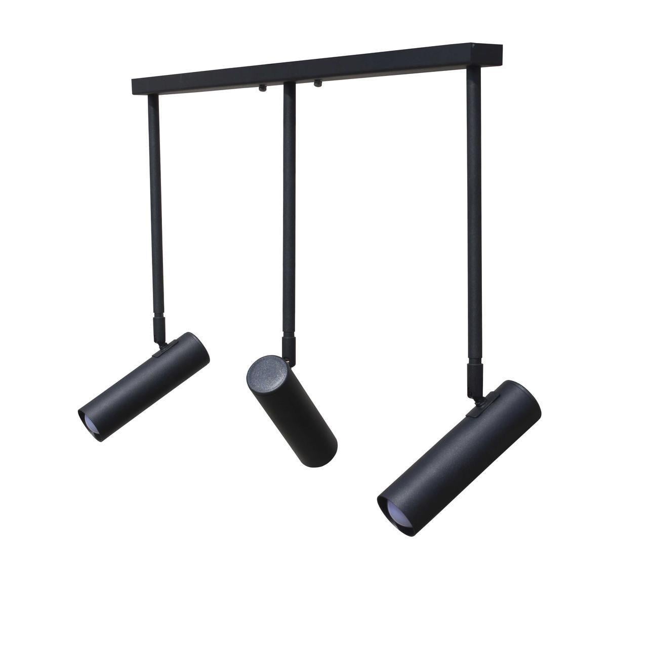 Светильник спот MSK ELECTRIC Telescope с поворотным механизмом под три лампы Е27 Черный (NL 1730-3)
