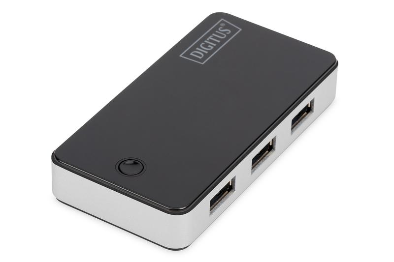Концентратор Digitus USB 3.0 Hub 4 Port Чорний