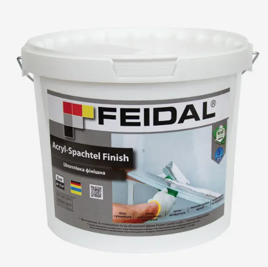 Шпаклевка финишная интерьерная Feidal Acryl-Spachtel Finish 8 кг (1886455433) - фото 1