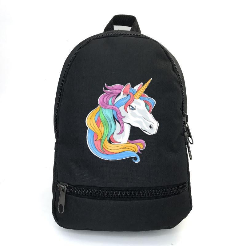 Школьный рюкзак детский Cappuccino Toys EDN-0011 с принтом Unicorn 12,5 л Черный (1369989259)