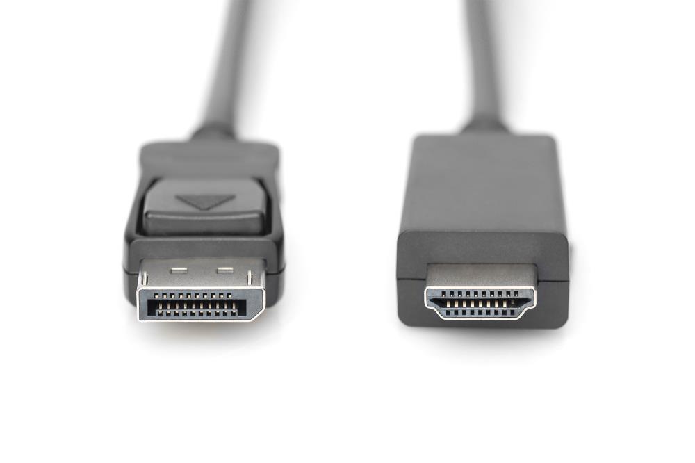 Кабель Assmann DP-HDMI 2M AK-340303-020-S Black - фото 2 Кабель Assmann DP-HDMI 2M AK-340303-020-S Black - фото 2