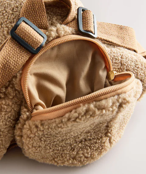 Рюкзак плюшевый Мишка Bear Backpack Коричневый - фото 7