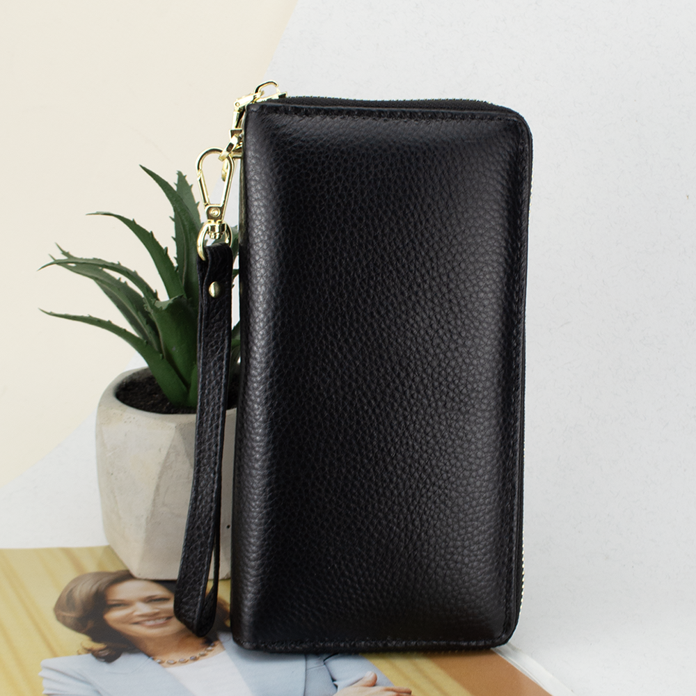 Кошелек женский кожаный Keizer 2707 на молнии Черный (1910058151)