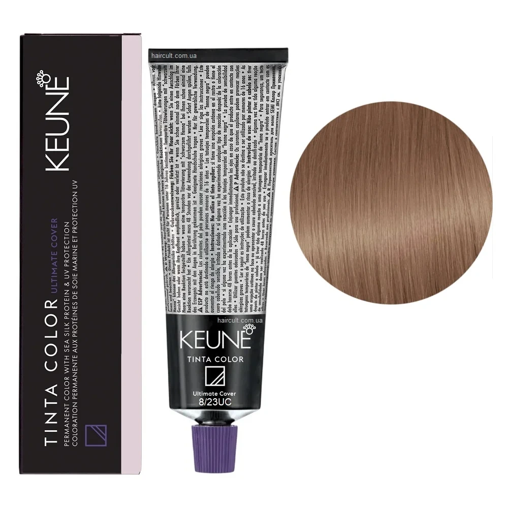 Краска для волос стойкая Keune Tinta Color 8.23 UC Pearl Golden Light Blond 60 мл