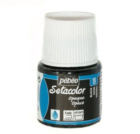 Краска по ткани акриловая Pebeo Setacolor Opaque 45 мл Черный (P-295-019)