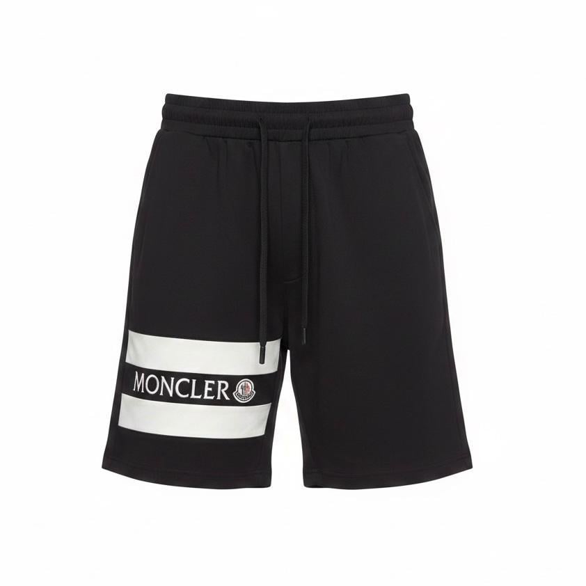 Шорты мужские MONCLER Logo Stripe Sweat Shorts XL Черный (MC18001.6XL)