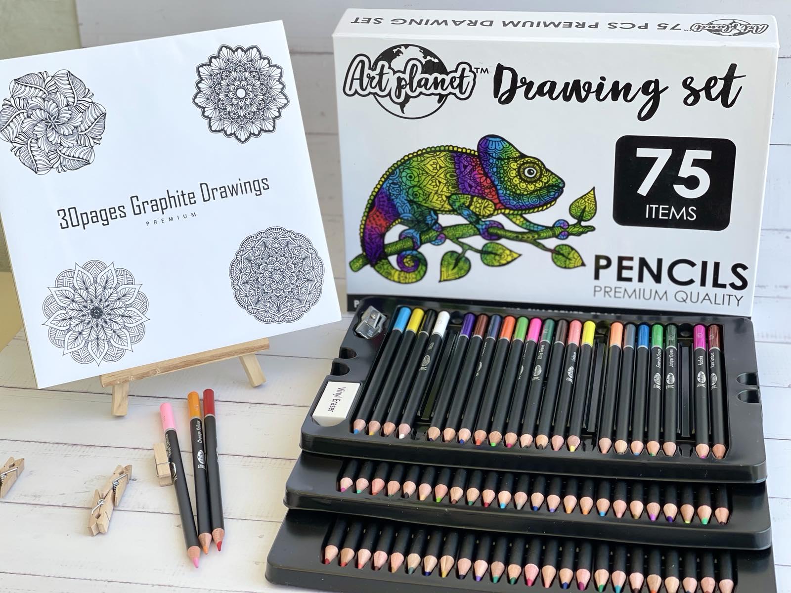Набор карандашей + ластик + точилка + разрисовка мандала Art Planet 30 листов большой - фото 9 Набор карандашей + ластик + точилка + разрисовка мандала Art Planet 30 листов большой - фото 9