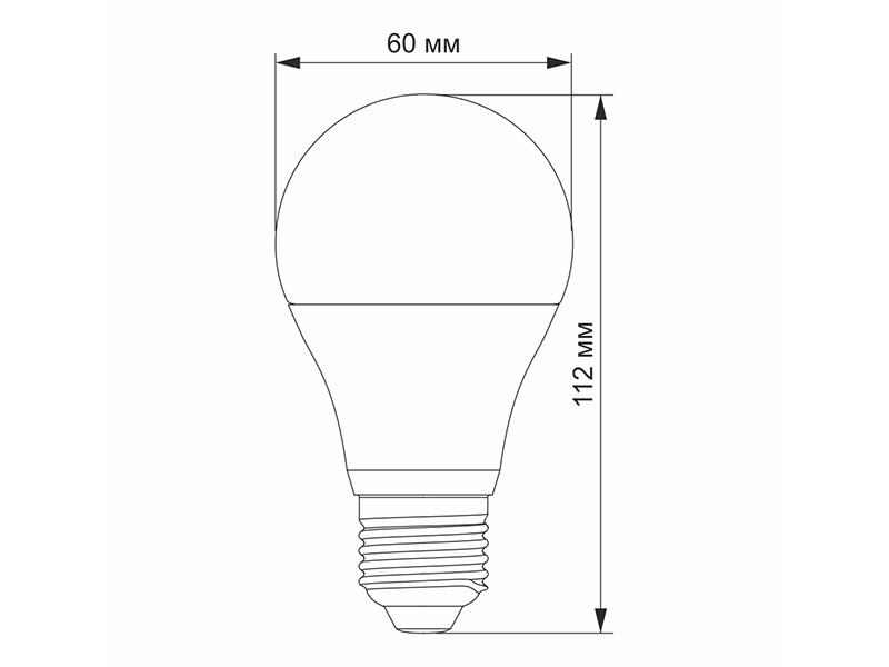 Светодиодная лампа Videx A60e 10 Вт E27 4100K 220 В (7371) - фото 3