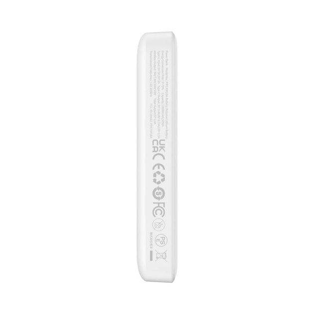 Повербанк Baseus Magnetic Mini Air 10000 mAh 20 W 2в1 QC3.0+PD3.0 с беспроводной зарядкой Qi 15 W White (P10059001223-00) - фото 8