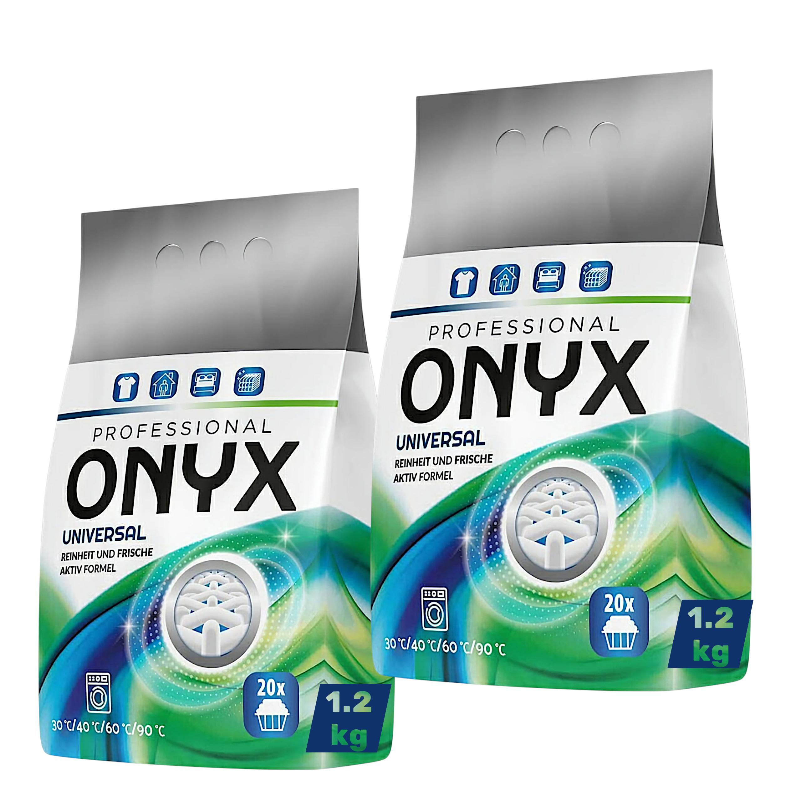 Набор стирального порошка универсального Onyx Professional Universal по 1,2,кг по 20 стирок 2 шт. (180137)