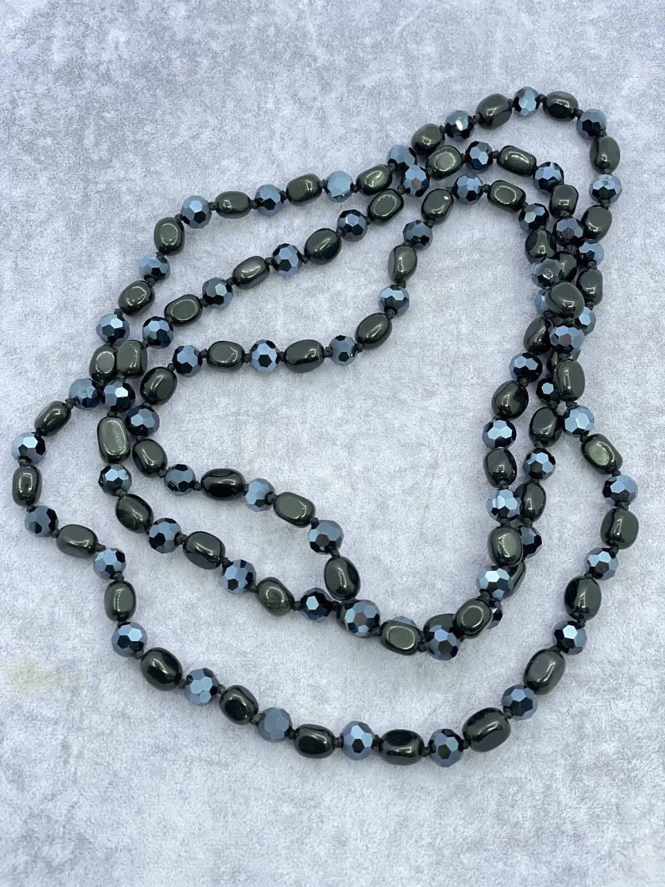 Бусы агат 120 см (1511)