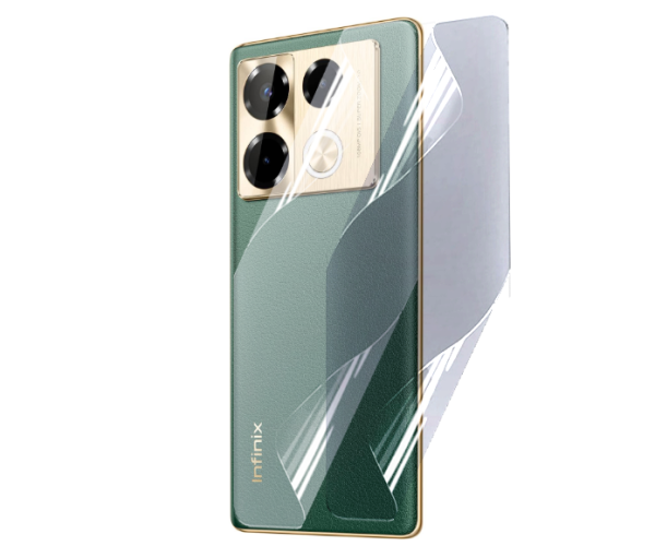 Противоударная гидрогелевая пленка Hydrogel Film для Infinix Note 40 Pro 4G / 5G на заднюю панель, Transparent