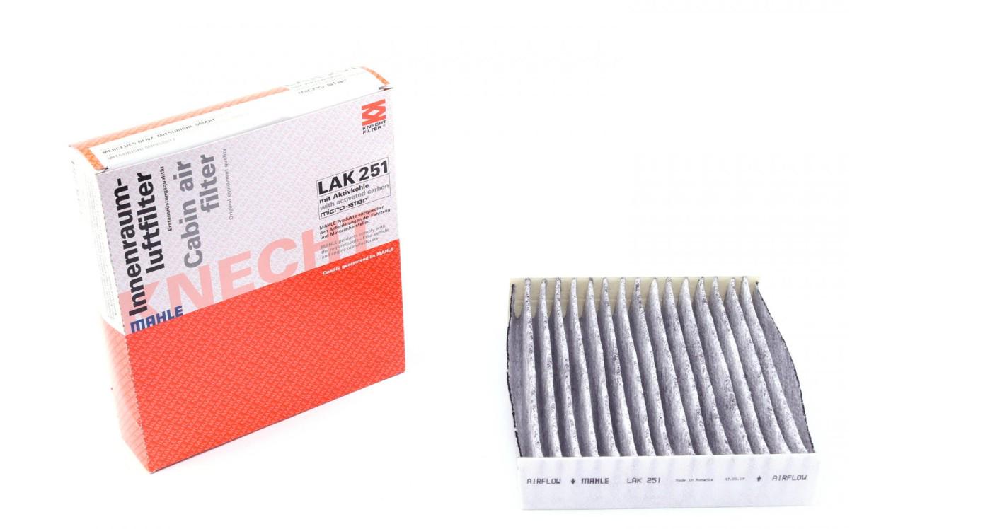 Фильтр салона KNECHT для Smart ForFour/Mitsubishi Colt 1,1-1,5 04-12 угольный (LAK 251)