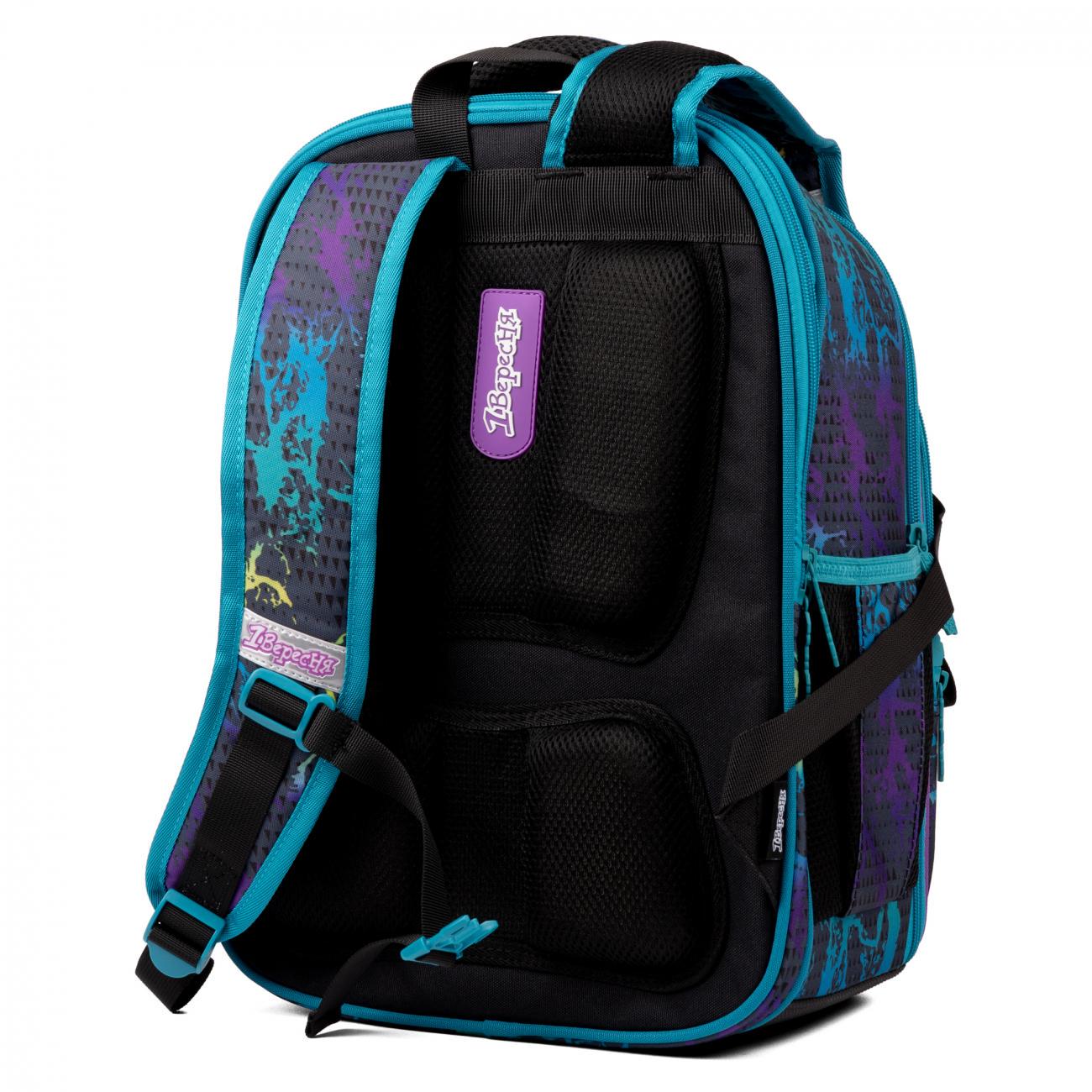 Рюкзак шкільний 1Вересня Speed Racing 41x29x14,5 см 17 л Синій (559511) - фото 3