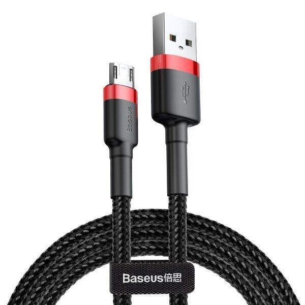 Кабель Baseus Cafule Micro USB 2,4A 1 м Red/black - фото 2
