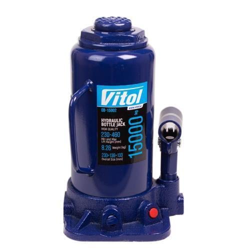 Домкрат гидравлический телескоп 1,5 т min 230 мм max 460 мм 9 кг (DB-15002/T91504)