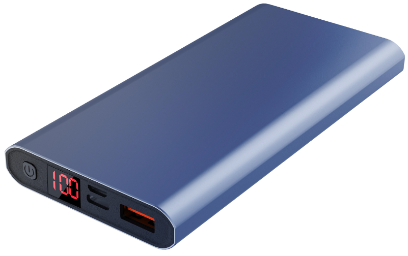 Портативное зарядное устройство BYZ W6 10000 mAh Type-C Blue