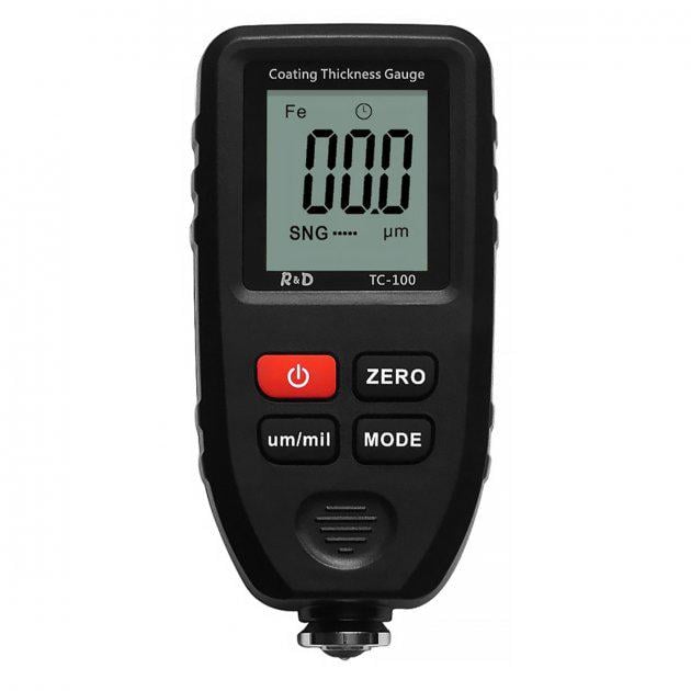 Товщиномір цифровий фарби R&D-TC100 0,1 мікрон/0-1300 Fe & NF Товщиномір цифровий фарби R&D-TC100 0,1 мікрон/0-1300 Fe & NF
