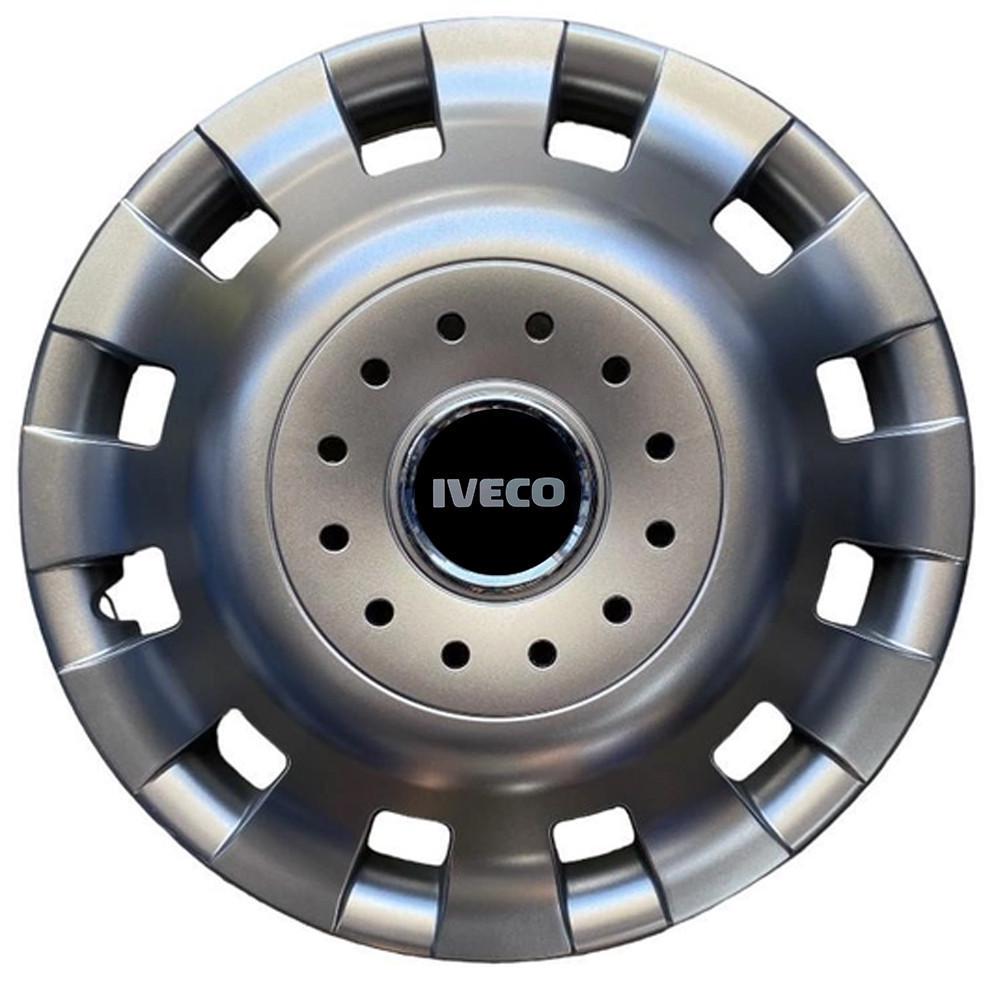 Колпаки SJS 414 с логотипом Iveco R16 4 шт. Серебристый (2789080255)