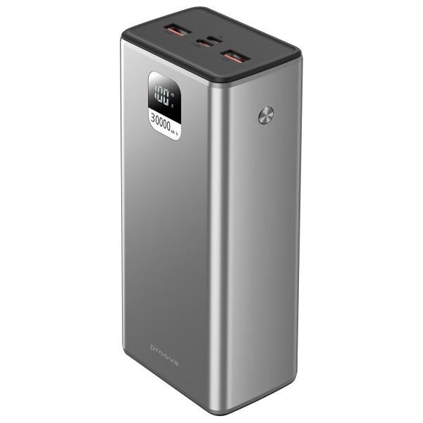 Зовнішній акумулятор Proove Guardian PowerBank 22.5W 30000 mAh Metal Gray