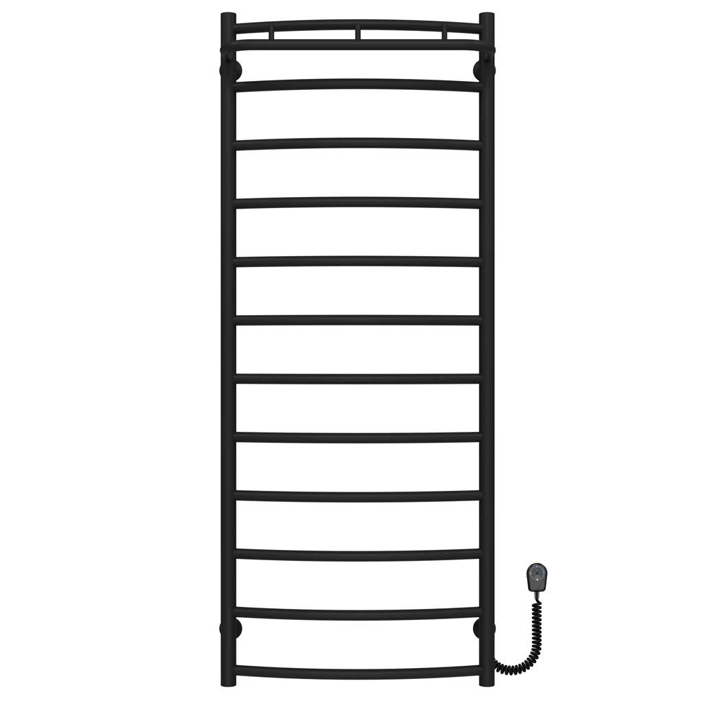 Полотенцесушитель электрический Deffi Классик N П12 EF16 правое подключение нержавеющая сталь 500х1300 мм Черный (C.KN.130.50.12.EBR5)