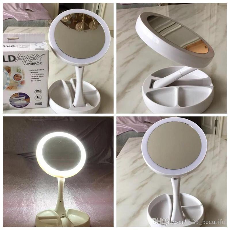 Зеркало для макияжа My Fold Away Mirror сложное с Led подсветкой (918) - фото 5