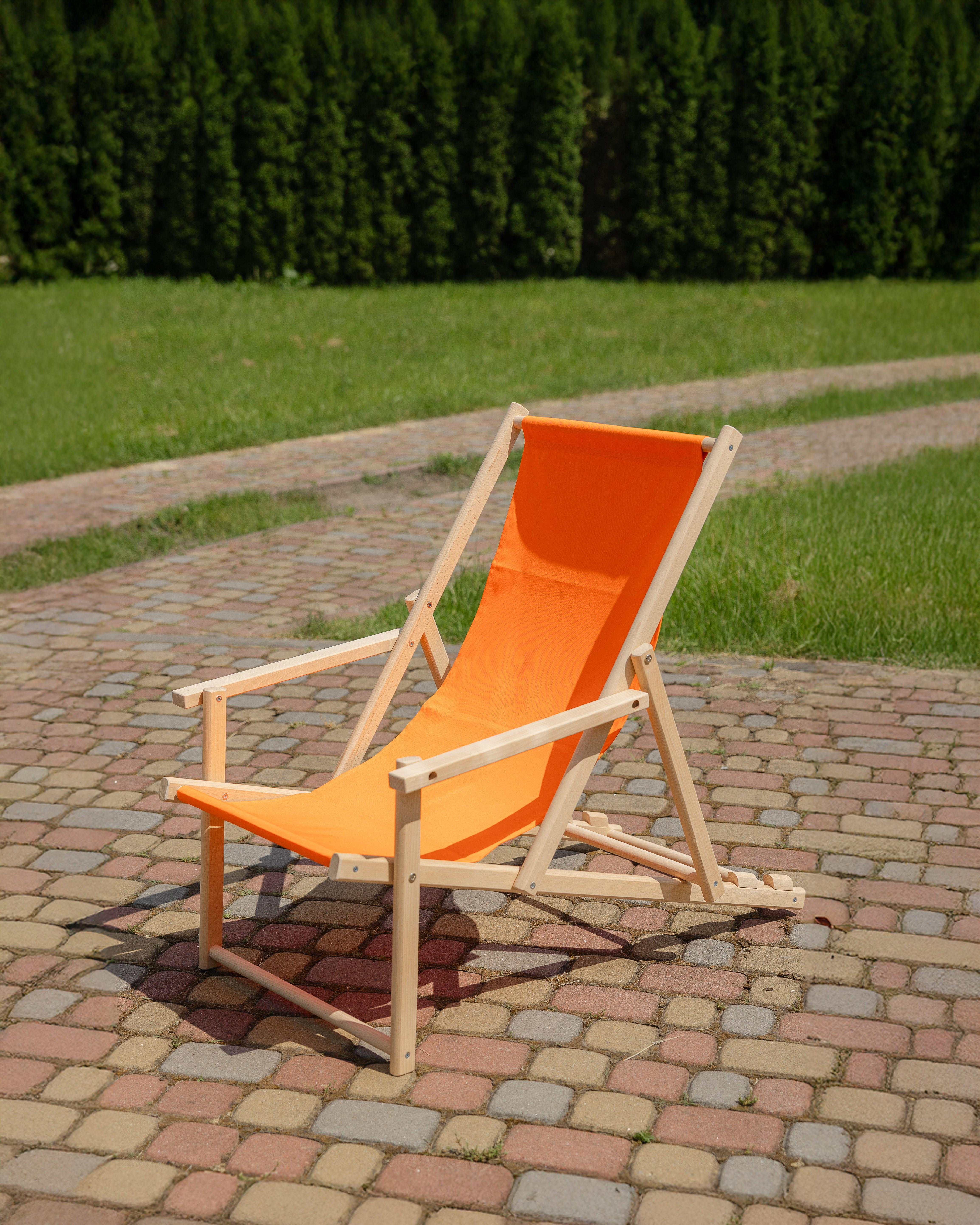 Шезлонг дерев'яний розкладний XRmaster з підлокітниками Помаранчевий (0002242) - фото 1 Шезлонг дерев'яний розкладний XRmaster з підлокітниками Помаранчевий (0002242) - фото 1