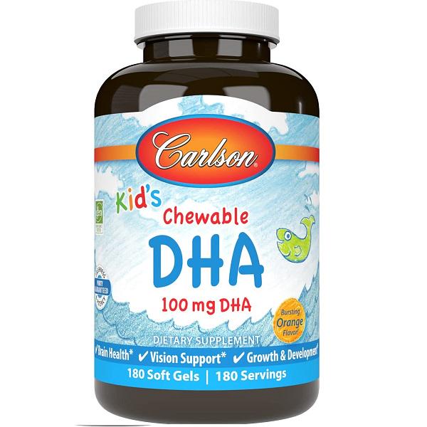 Омега 3 Carlson Labs Kids Chewable DHA 180 Soft Gels