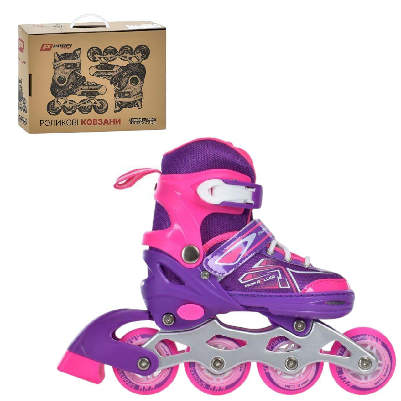 Ролики A4148-XS-V 64 мм р. 27-30 Фиолетовый