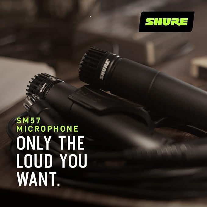 Мікрофон професійний студійний Shure SM57 Pro XLR - фото 4 Мікрофон професійний студійний Shure SM57 Pro XLR - фото 4
