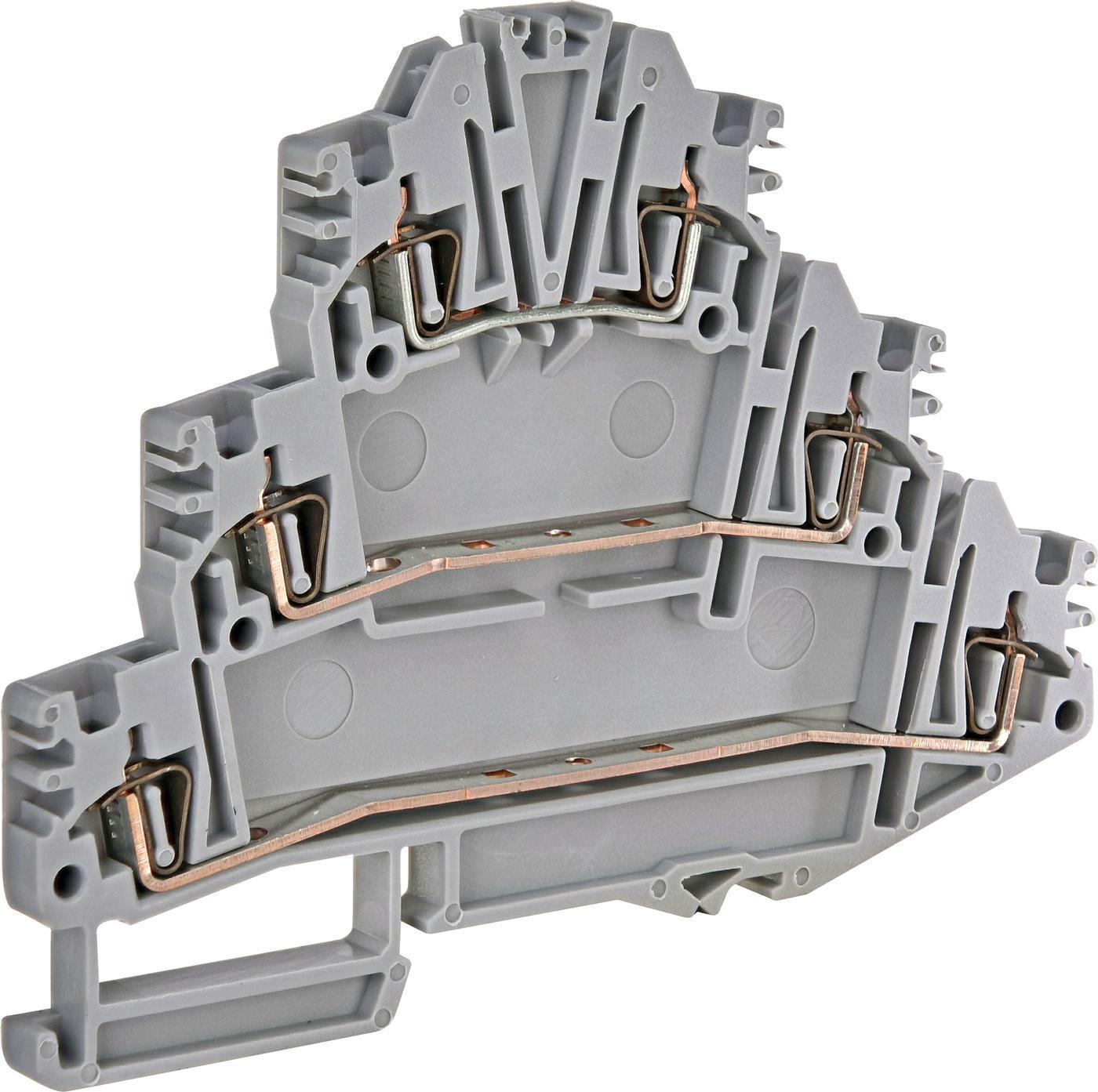 Клема пружинна трирівнева ETI ЕSP3-HLD.2 2,5 мм2  Сірий (3903186)