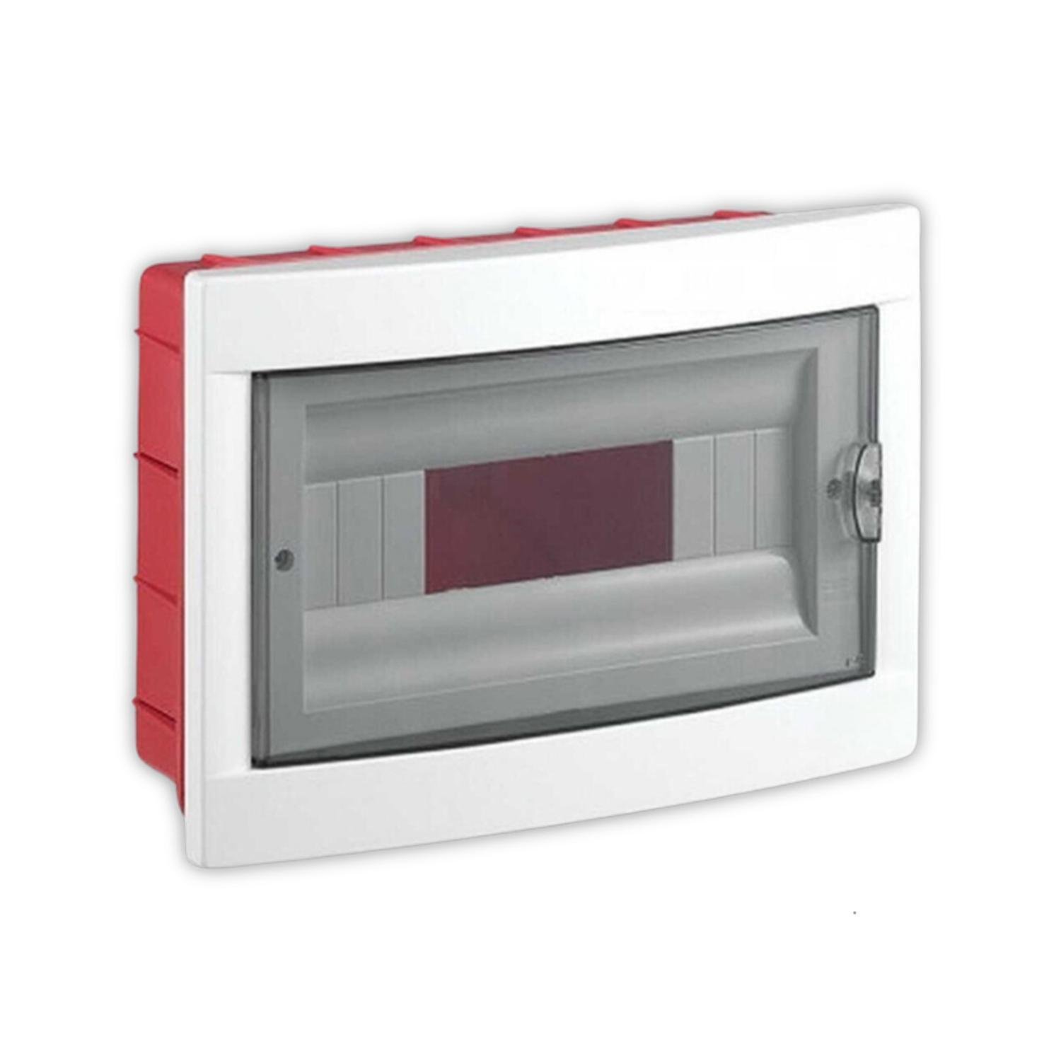 Распределительный щит УЭК ЩРВ-П-12 12 модулей пластик 214x285x100 мм встроенная прозрачная дверь (MDK23-V-12-40-UEC) Распределительный щит УЭК ЩРВ-П-12 12 модулей пластик 214x285x100 мм встроенная прозрачная дверь (MDK23-V-12-40-UEC)