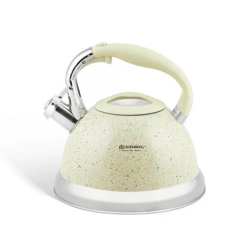 Чайник со свистком Edenberg EB-1955 с мраморным покрытием и турбо индукционным дном 3 л (EB-1955) - фото 2 Чайник со свистком Edenberg EB-1955 с мраморным покрытием и турбо индукционным дном 3 л (EB-1955) - фото 2