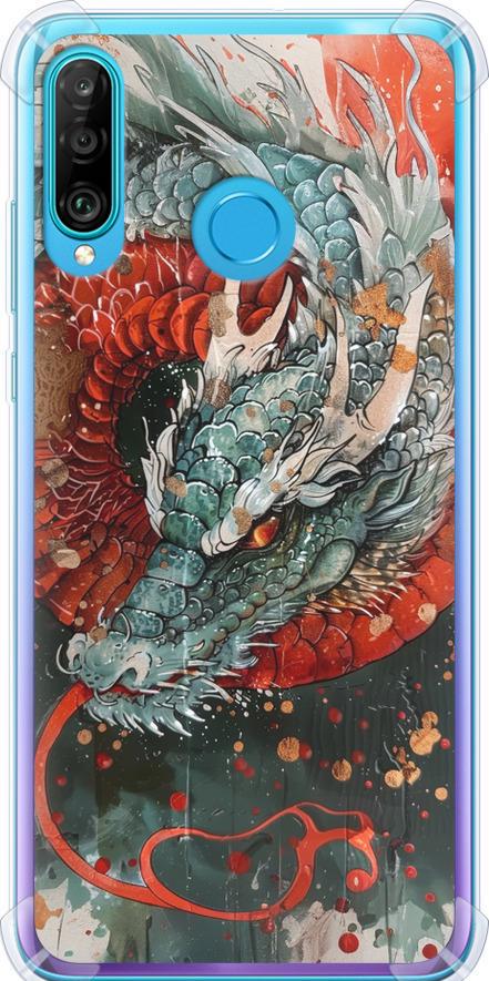 Чехол на Huawei P30 Lite Стихия огня (6101sp-1651-42517)
