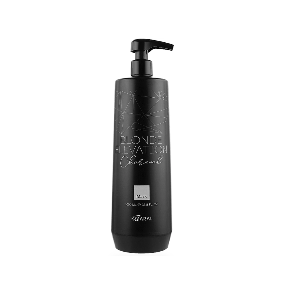 Маска тонуюча для освітленого волосся Kaaral Blonde Elevation Charcoal Mask 1000 мл