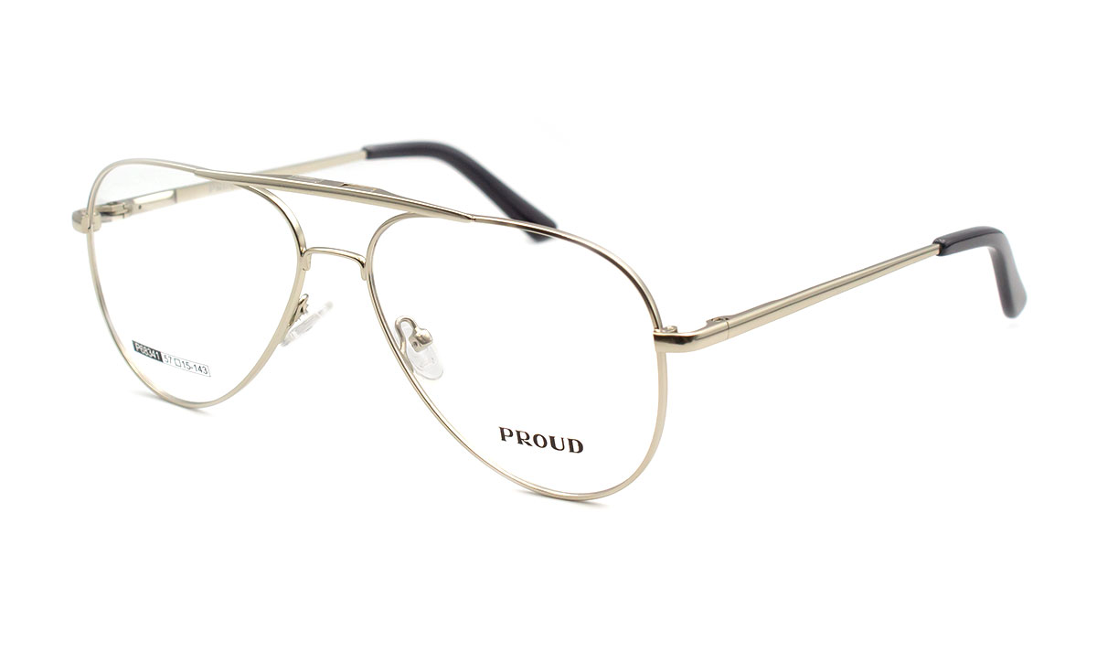 Оправа для окулярів Proud 68341-C4 авіатор з трьома магнітними насадками (09515)