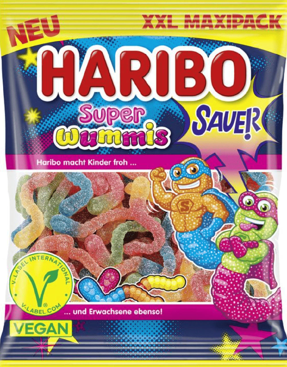 Конфеты желейные Haribo Super Wummi XXL MaxiPack 340 г (2885056466)