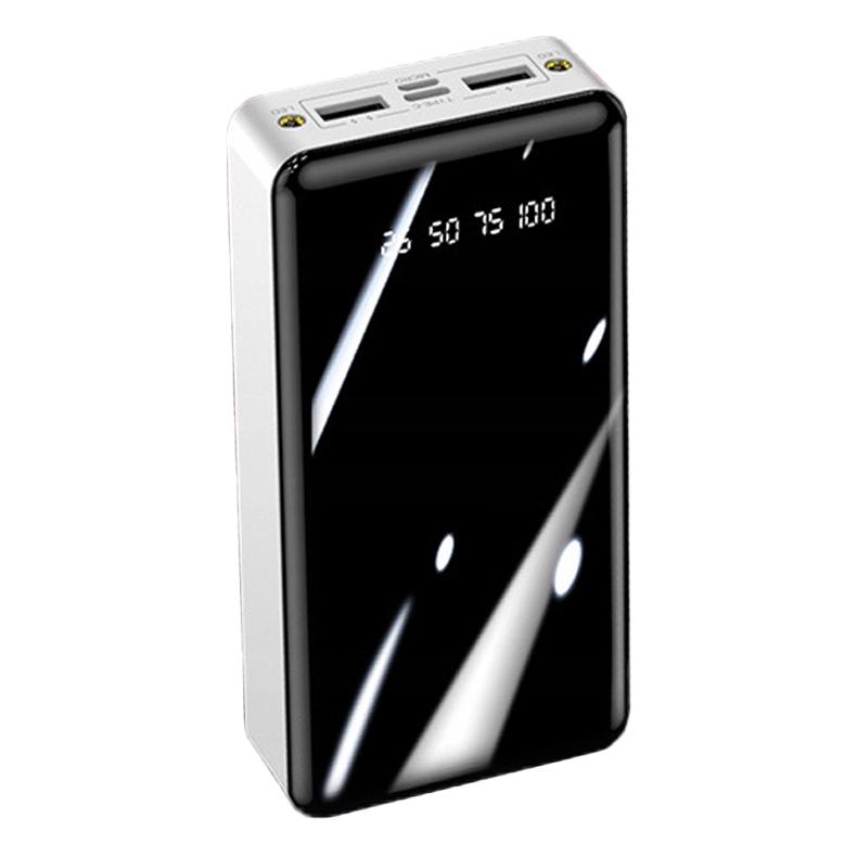Павербанк Power Bank 20000mAh with Type-C | Lightning | Micro-USB YOYO, White (PB03) - фото 2