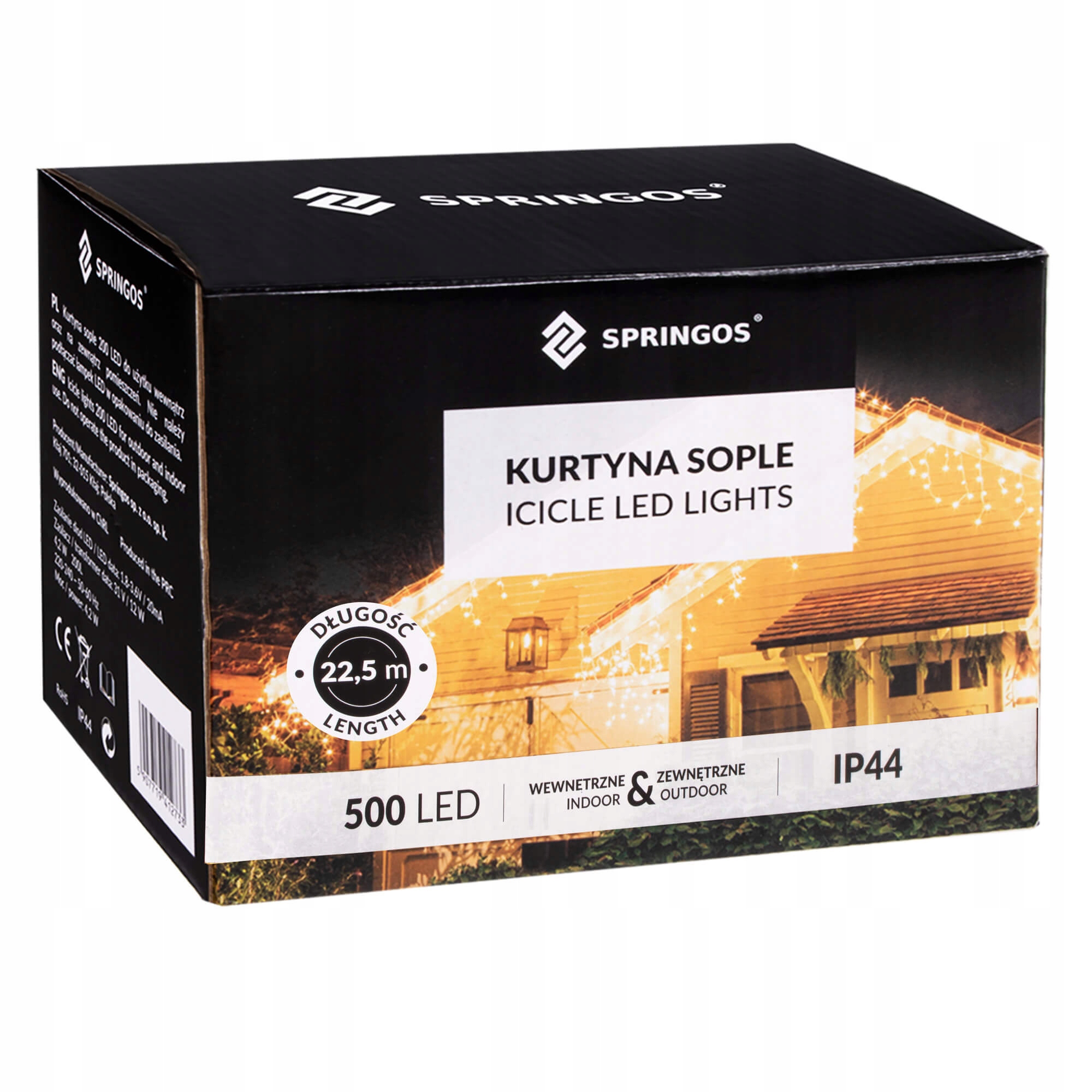 Гирлянда-бахрома Springos уличная 20 м 500 LED Mix (CL503) - фото 11