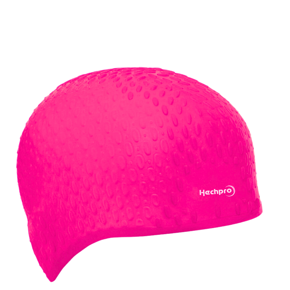Шапочка для плавання для довгого волосся Hechpro Рожевий неон (1696) - фото 1 Шапочка для плавання для довгого волосся Hechpro Рожевий неон (1696) - фото 1