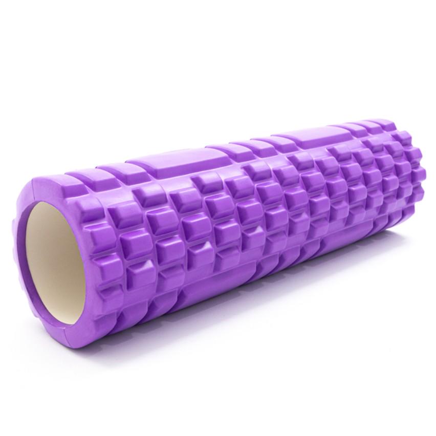 Фітнес ролер масажний EVA 29,5 см Фіолетовий (KS110720251407) - фото 2 Фітнес ролер масажний EVA 29,5 см Фіолетовий (KS110720251407) - фото 2