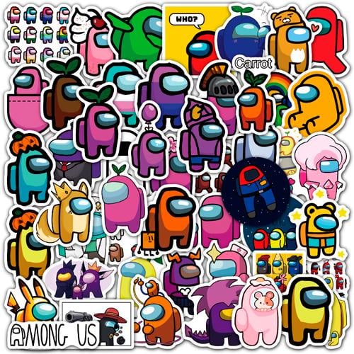 Набор наклеек Амонг Ас Among Us 50 шт.